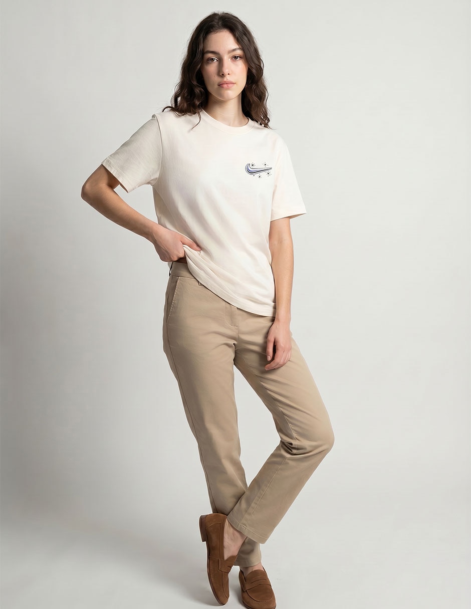 Playera manga corta cuello redondo para mujer 3