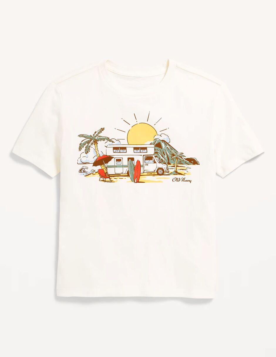 Playera Graficas manga corta para niño