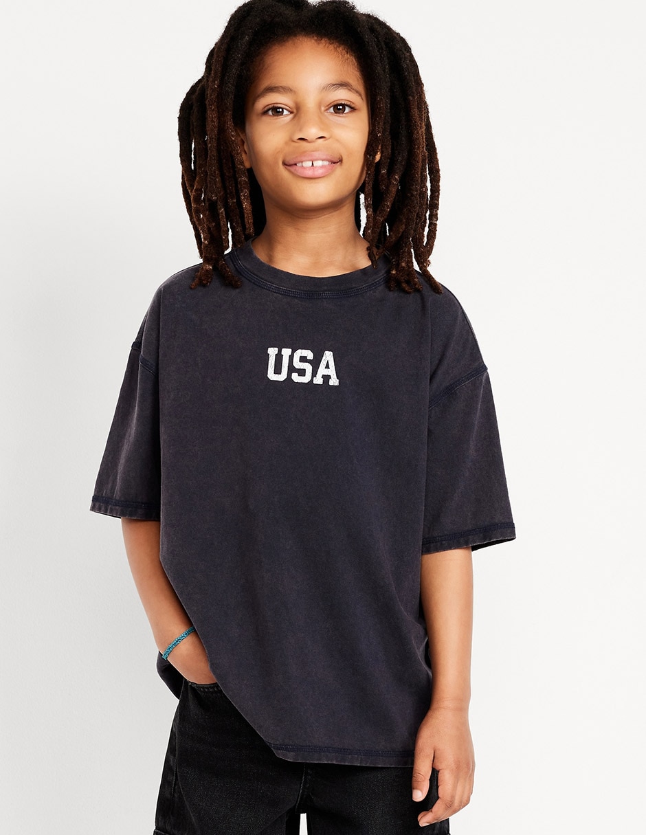 Playera Graficas manga corta para niño
