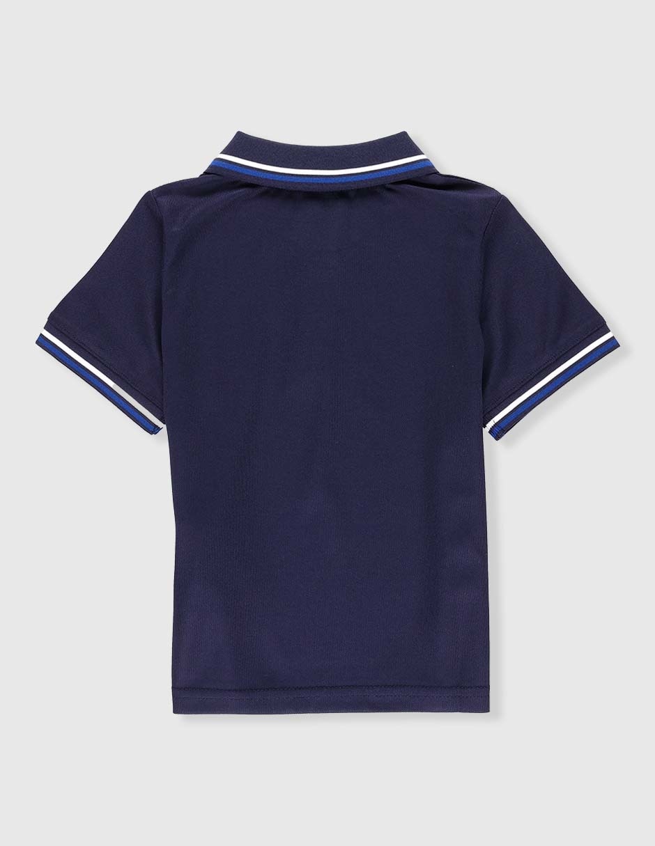 Playera tipo polo Real Madrid de algodón para niño