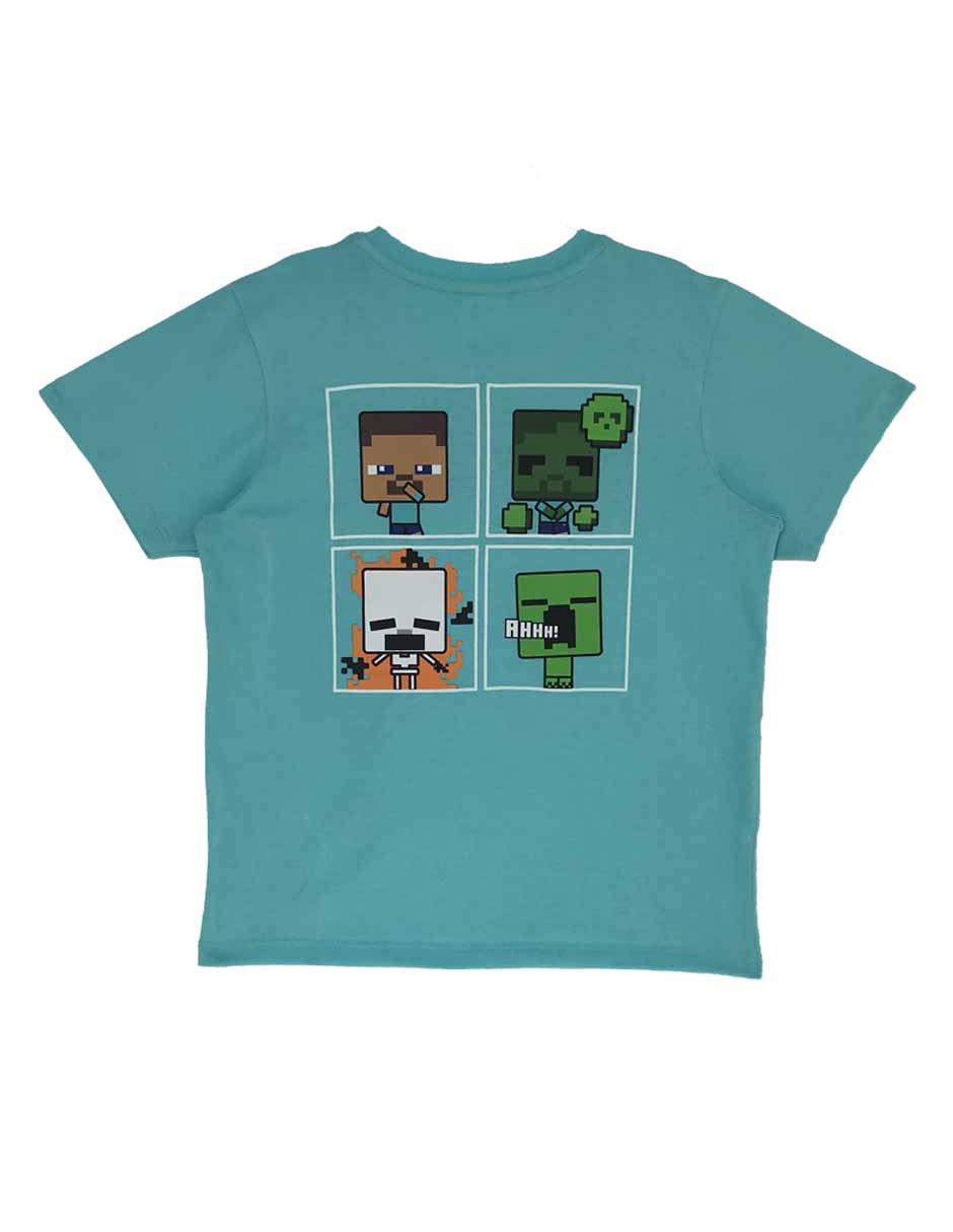 Playera Minecraft Minecraft manga corta para niño