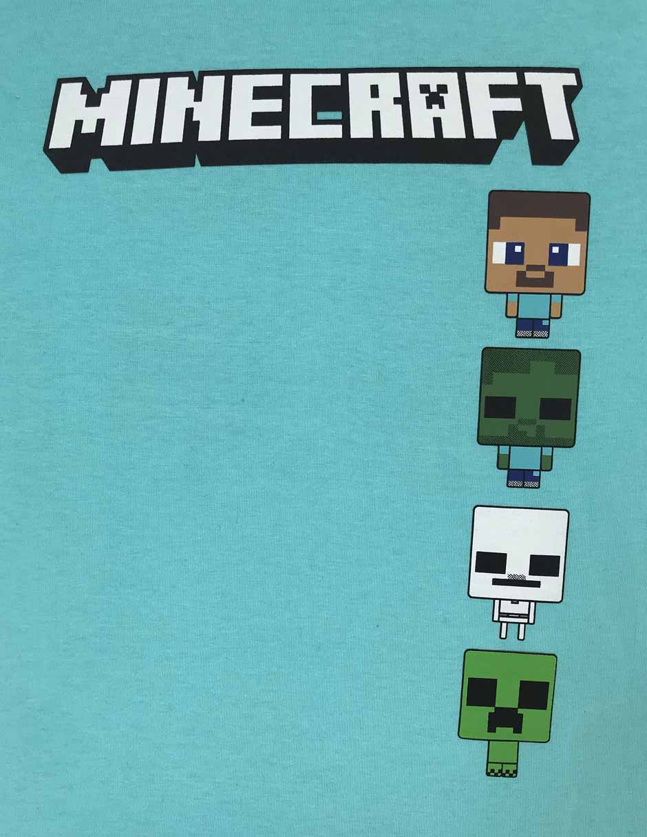 Playera Minecraft Minecraft manga corta para niño