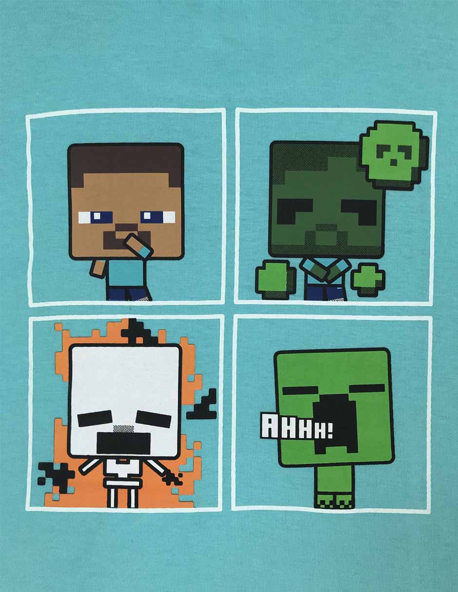 Playera Minecraft Minecraft manga corta para niño
