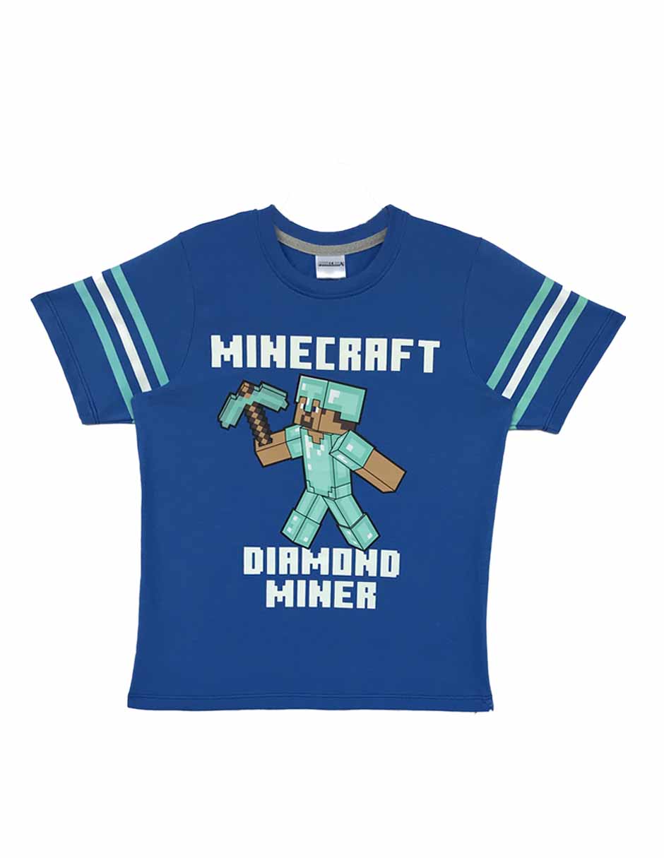 Playera Minecraft Minecraft manga corta para niño