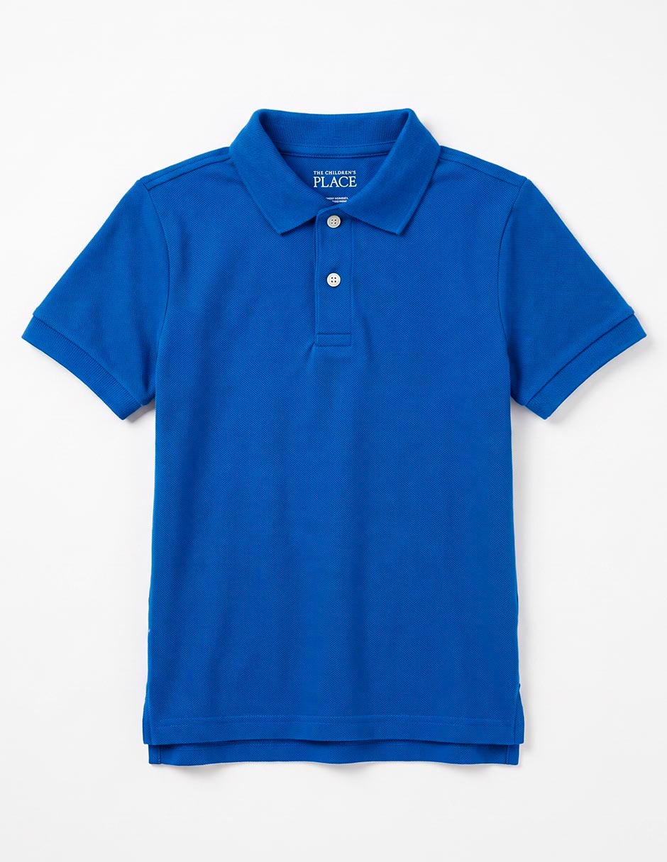 Playera tipo polo de algodón para niño 2