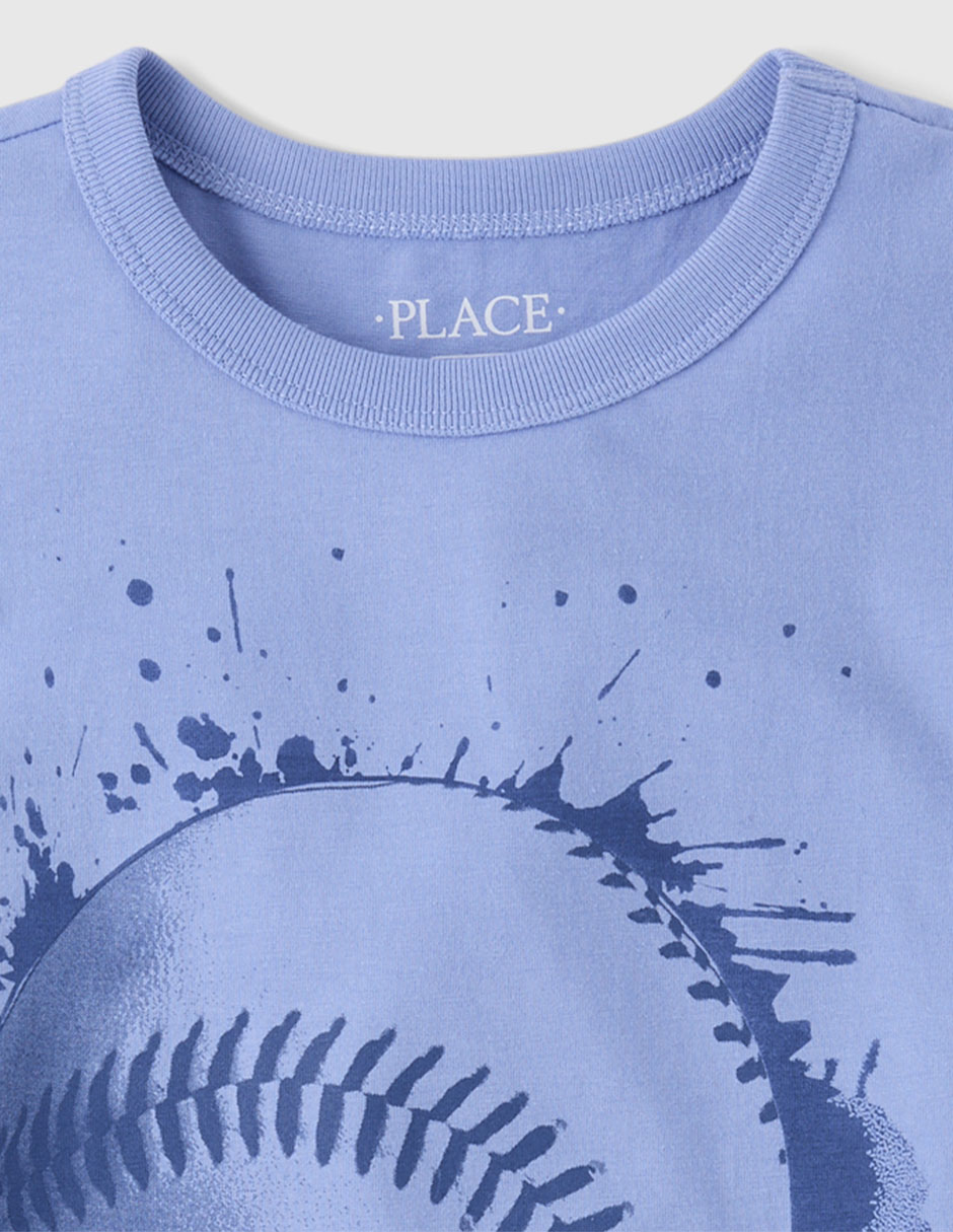 Playera manga corta para niño