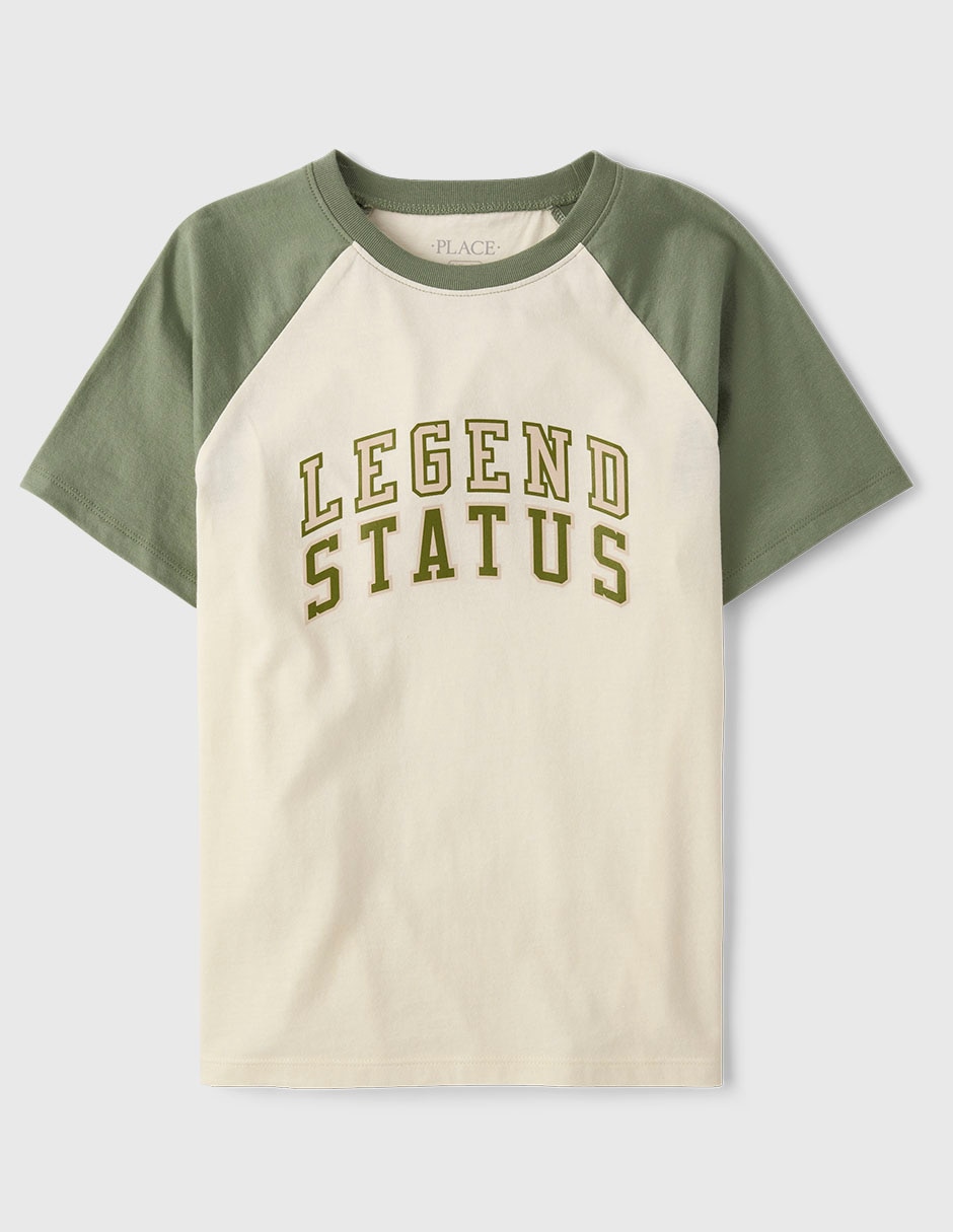Playera manga corta para niño