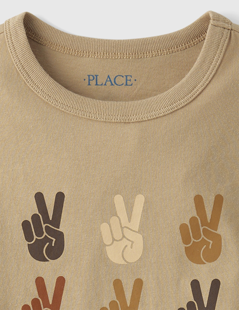 Playera manga corta para niño