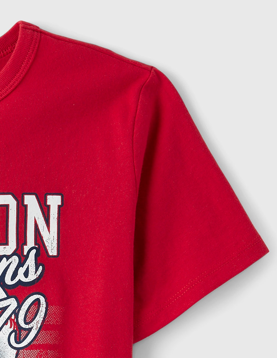 Playera manga corta para niño