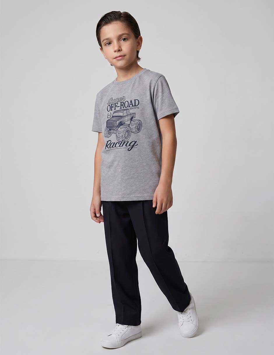 Playera manga regular para niño Playera manga regular para niño