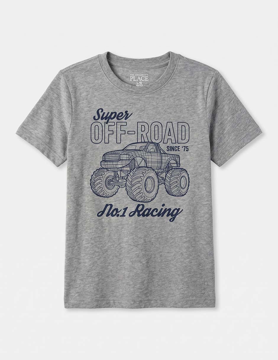 Playera manga regular para niño