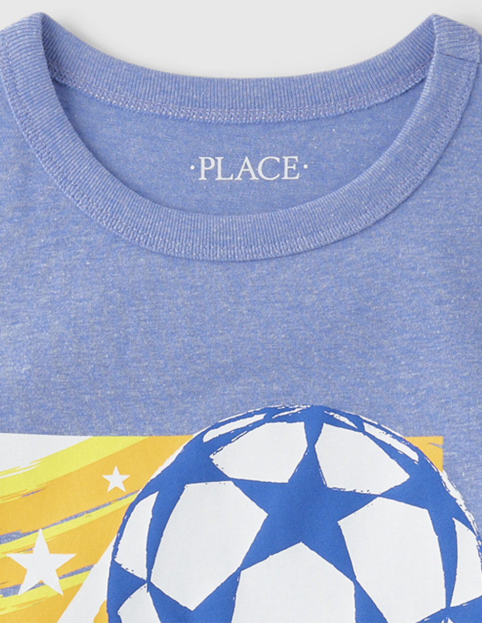 Playera manga corta para niño