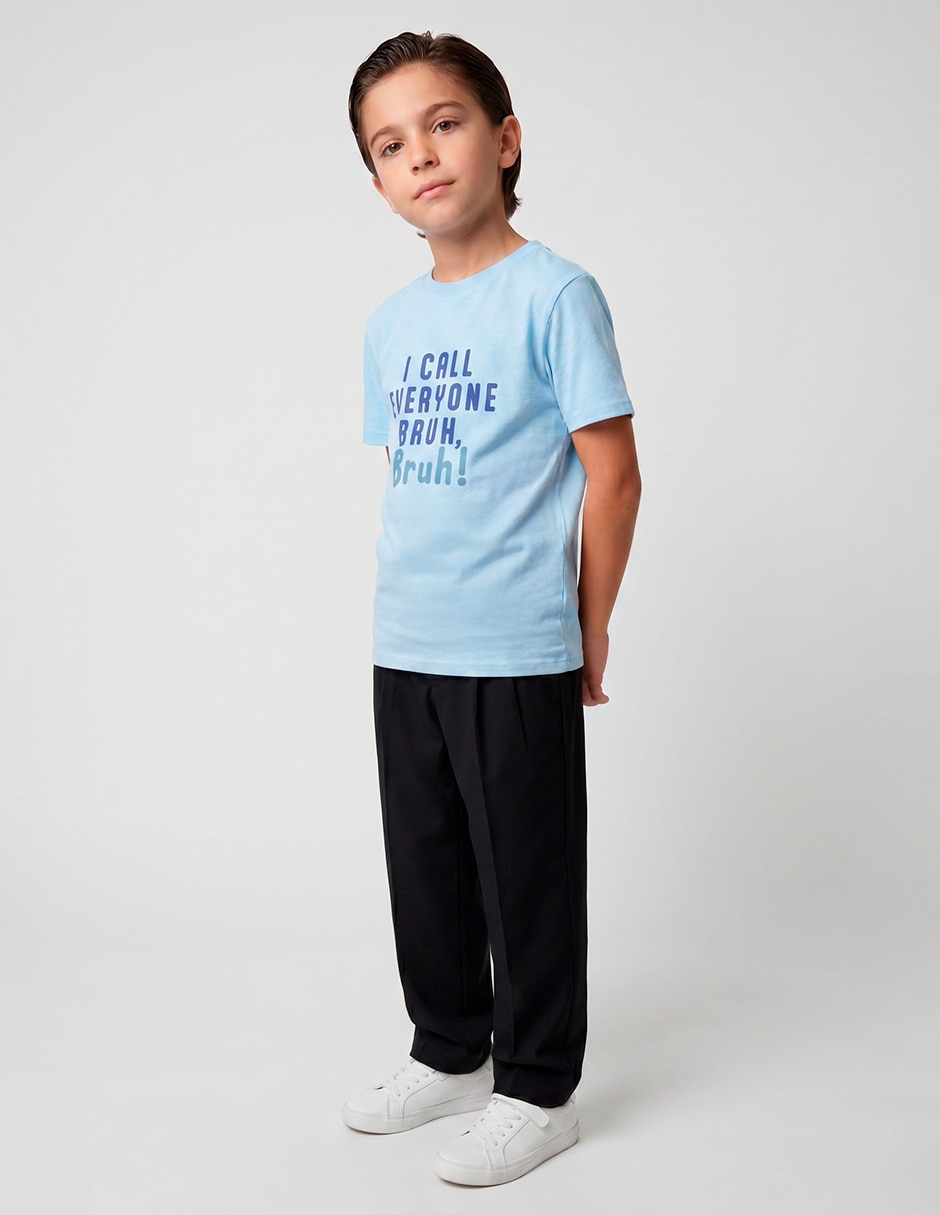 Playera manga corta para niño Playera manga corta para niño