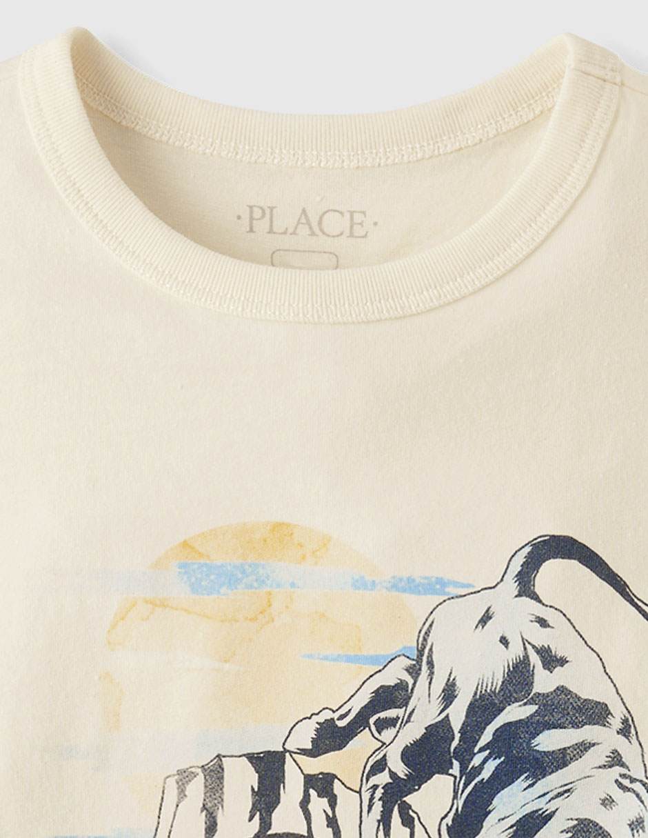 Playera manga corta para niño