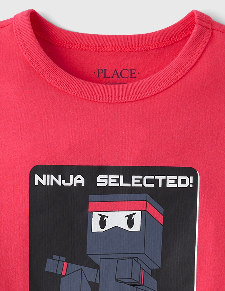 Playera manga corta para niño