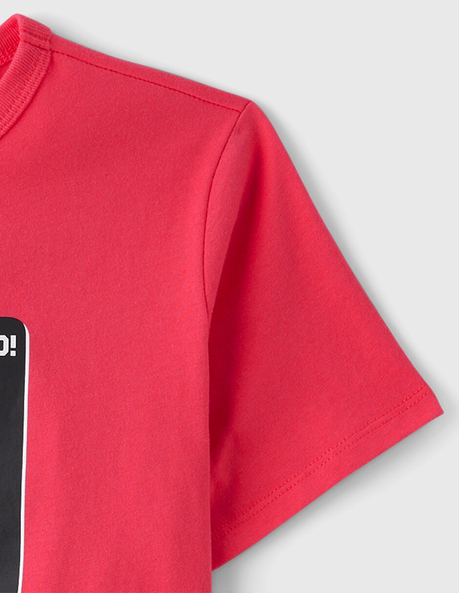 Playera manga corta para niño