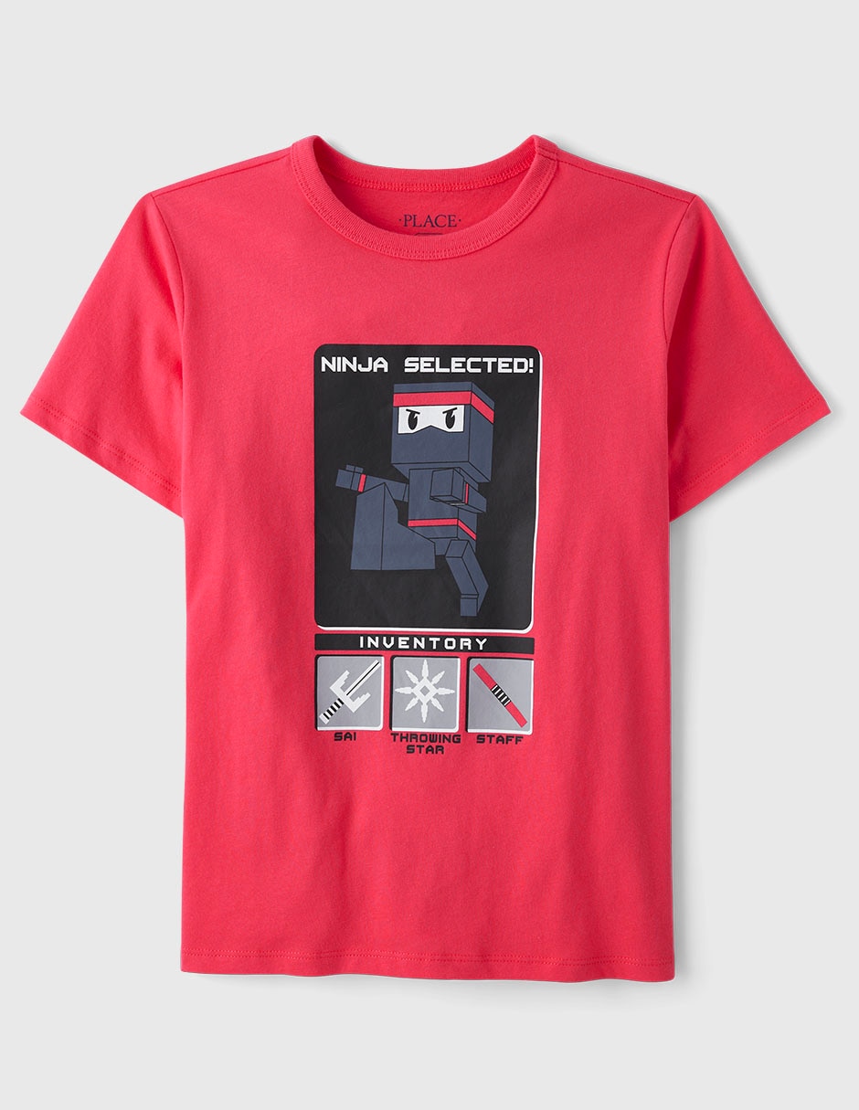 Playera manga corta para niño