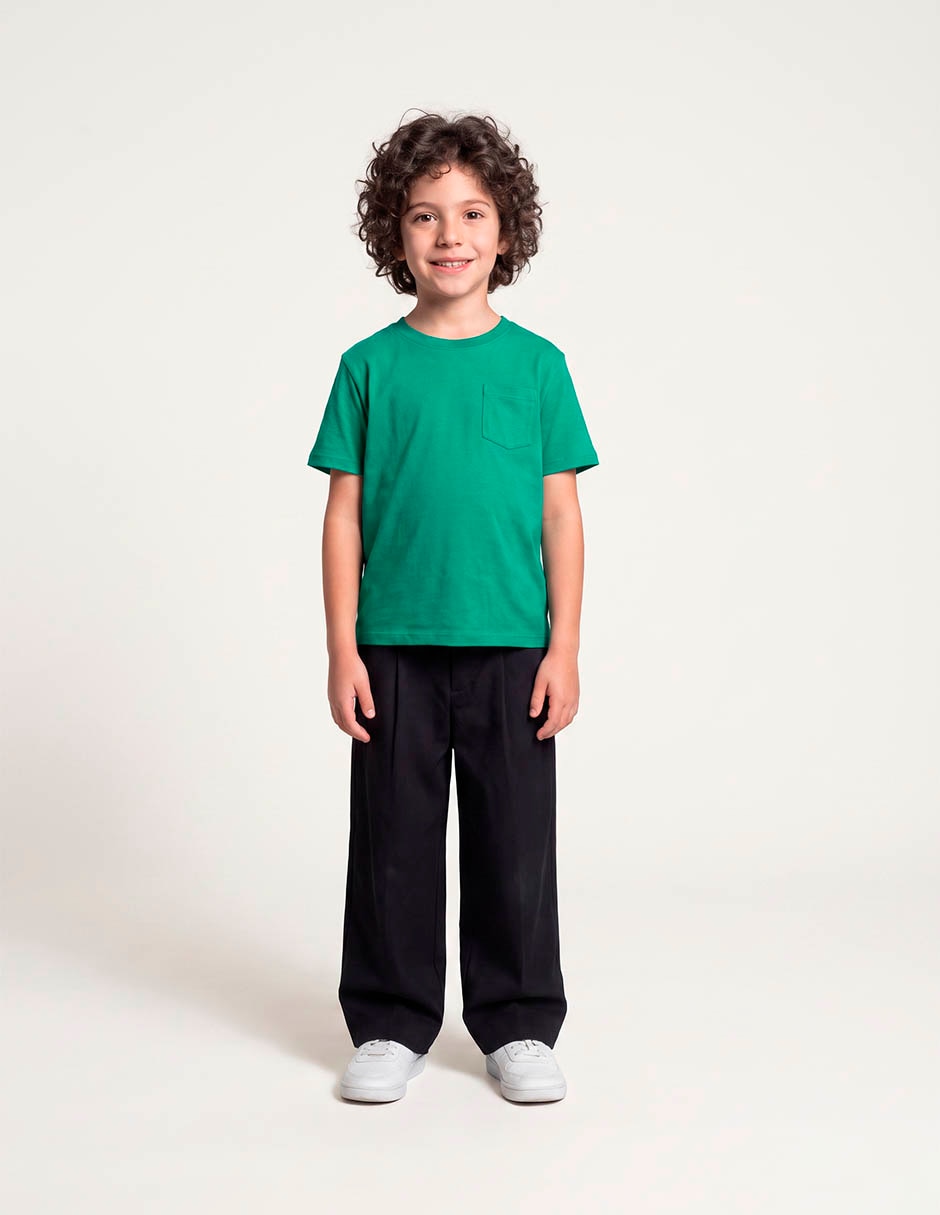 Playera manga corta para niño