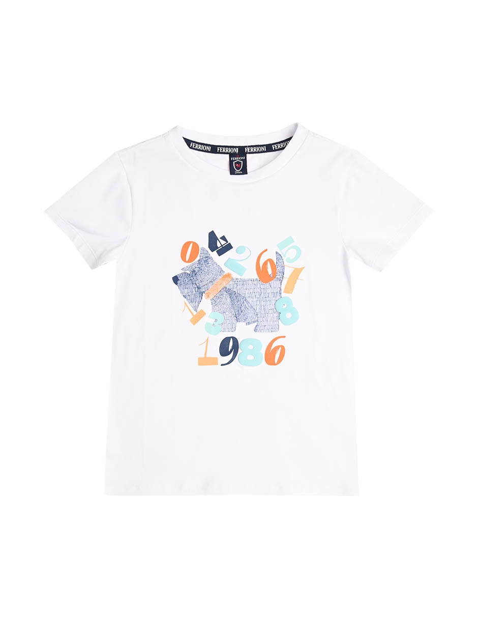 Playera Wilkie manga corta para niño Playera Wilkie manga corta para niño