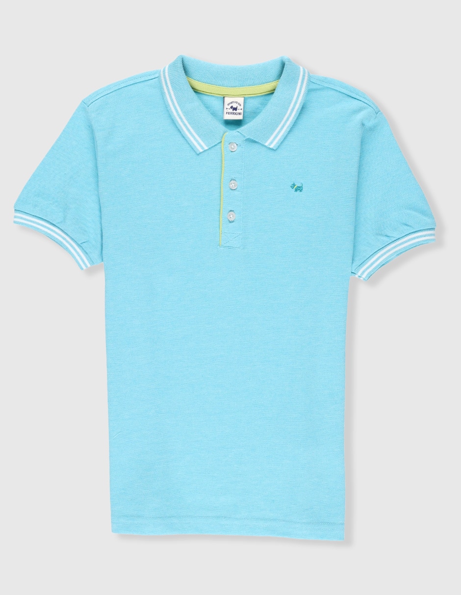 Playera tipo polo Ferrioni de algodón para niño Playera tipo polo Ferrioni de algodón para niño