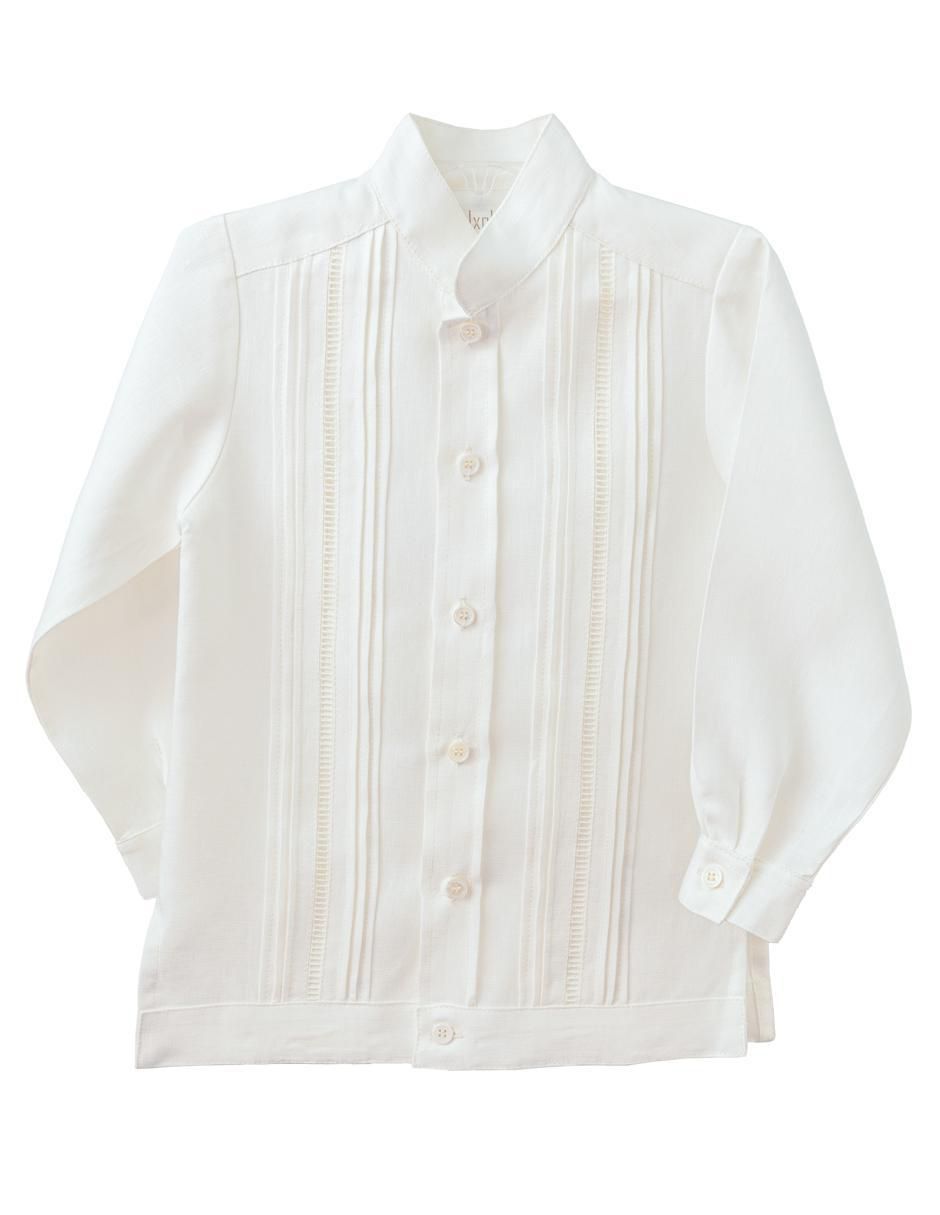 Guayabera manga larga para niño Guayabera manga larga para niño