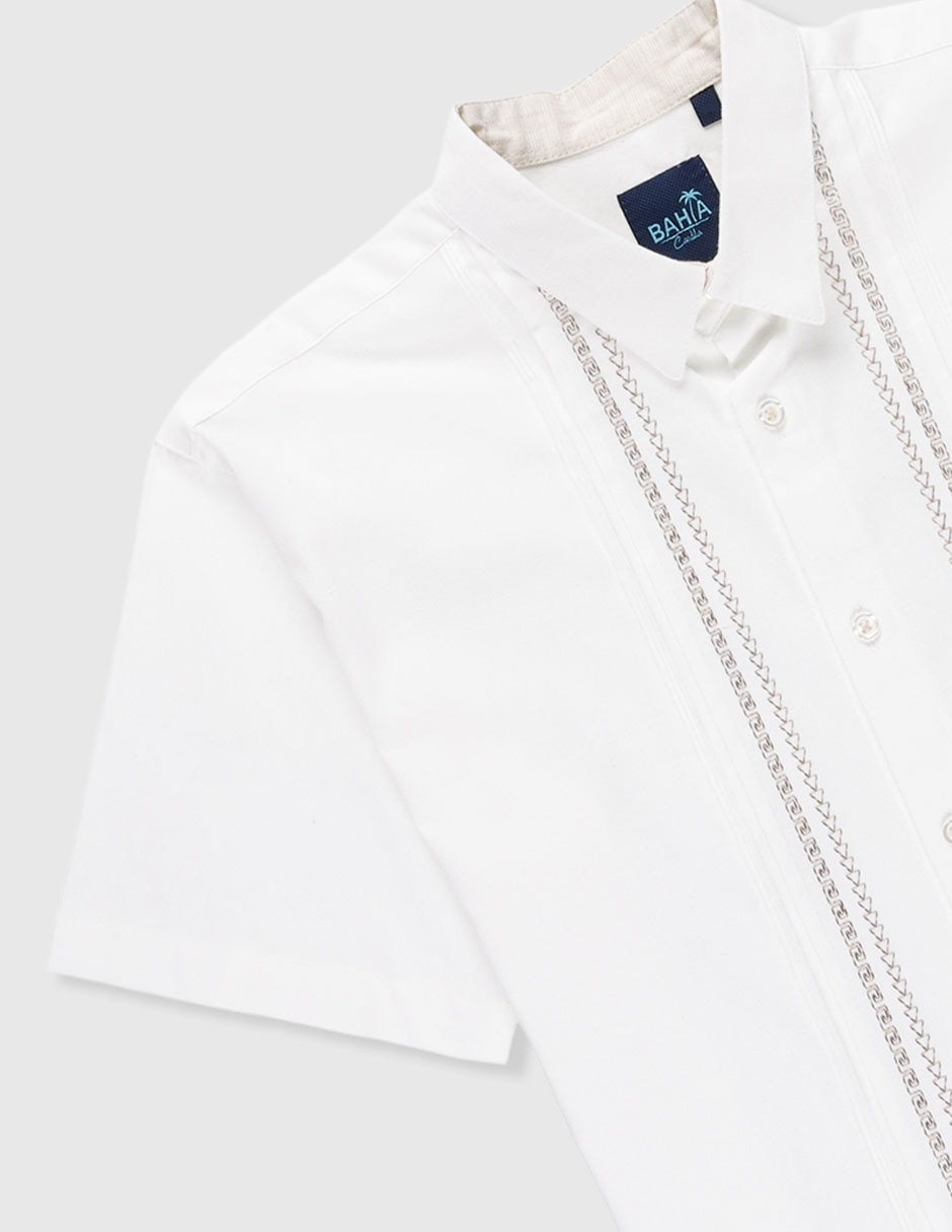 Guayabera manga corta Bahia para niño