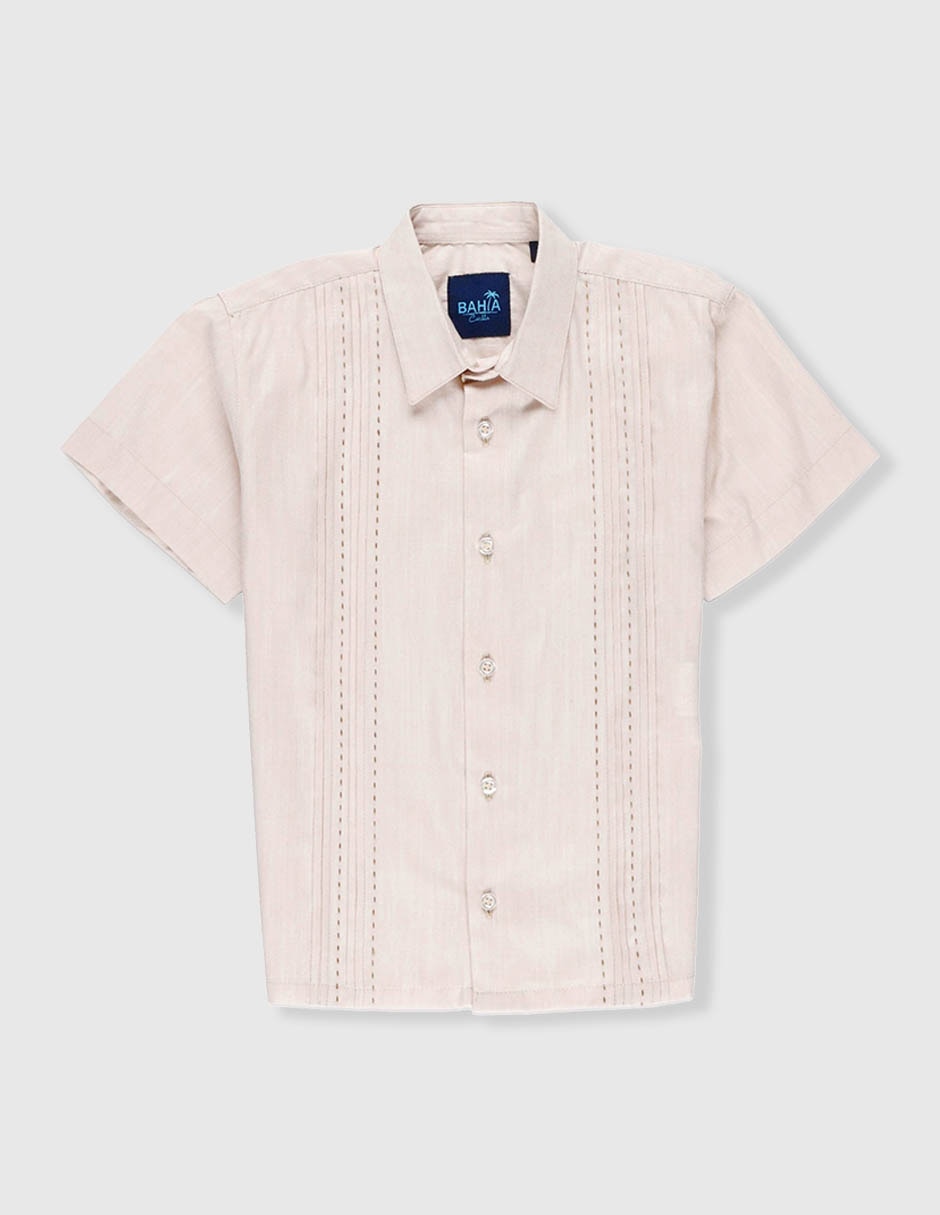 Guayabera manga corta bahia para niño