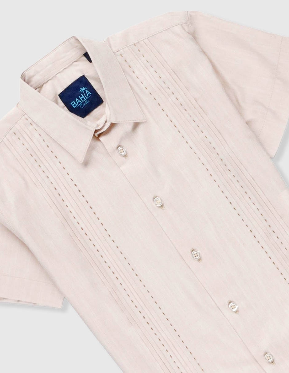 Guayabera manga corta bahia para niño