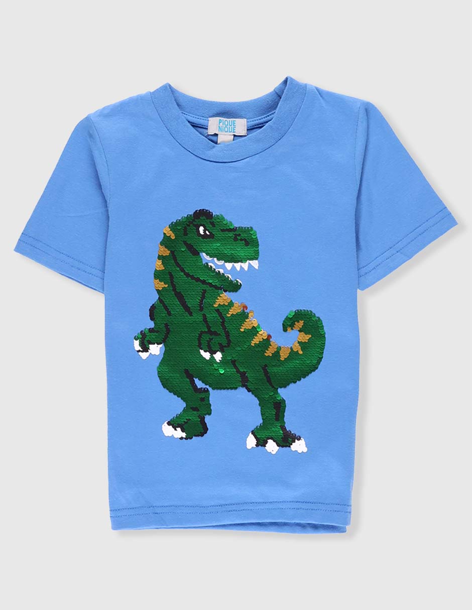 Playera Piquenique Dinosaurios manga corta para niño