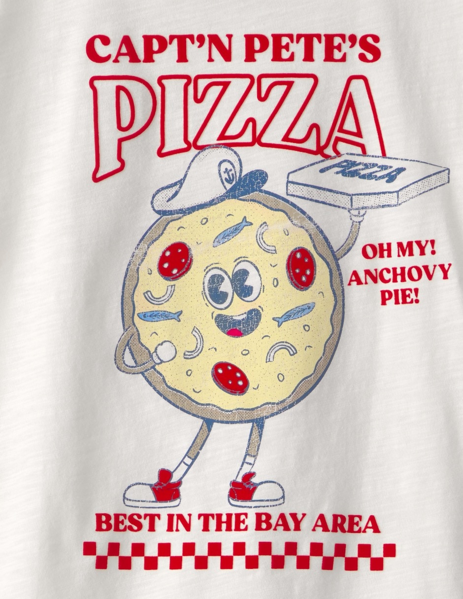 Playera manga corta para niño