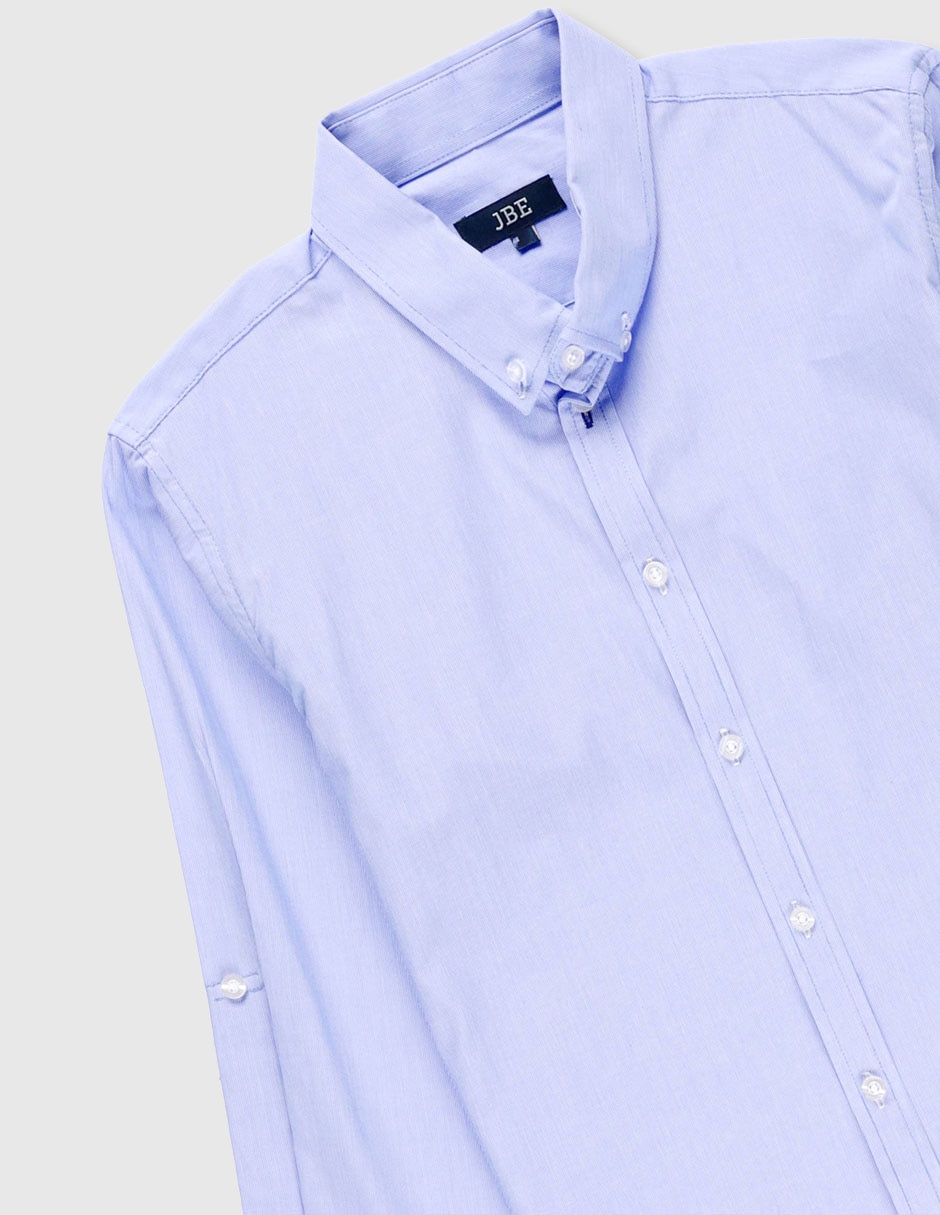 Camisa formal jbe manga larga para niño