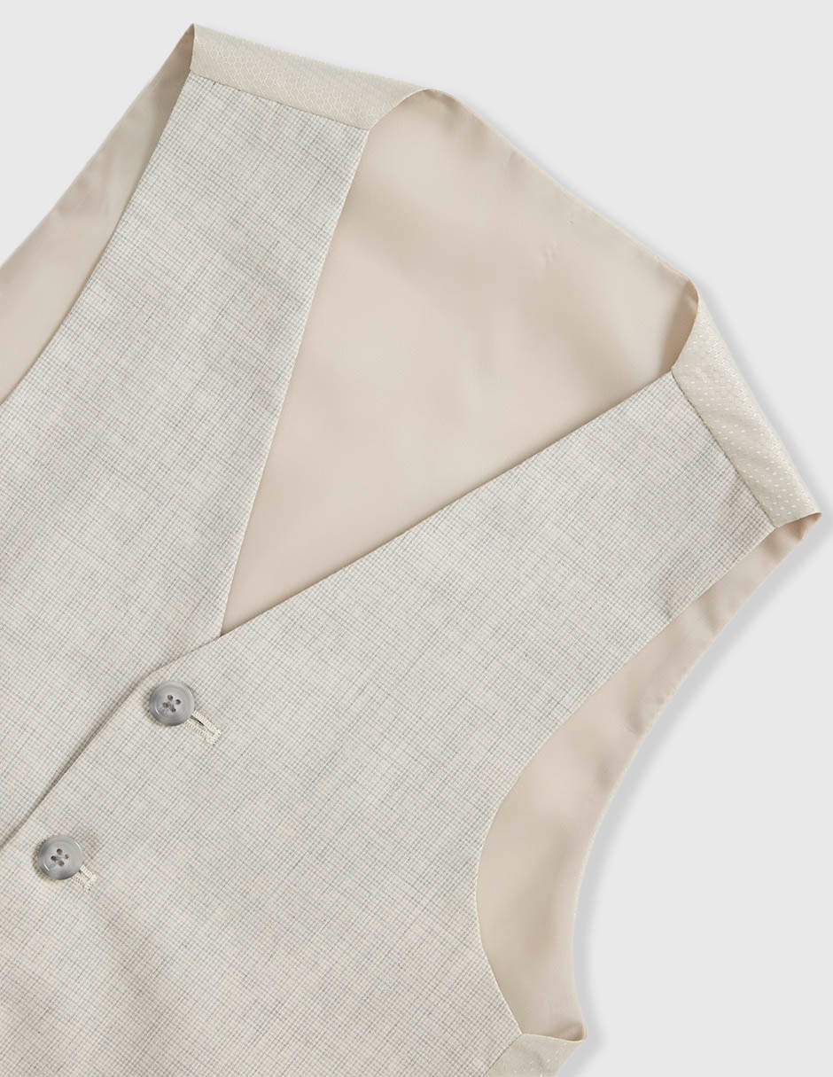 Conjunto formal jbe de algodón y lino para niño 3 piezas