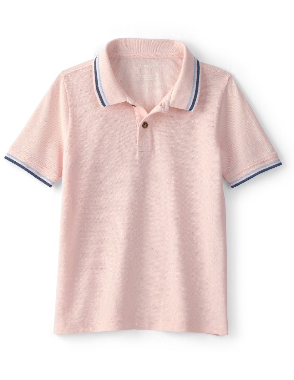 Playera tipo polo Carter's de algodón para niño
