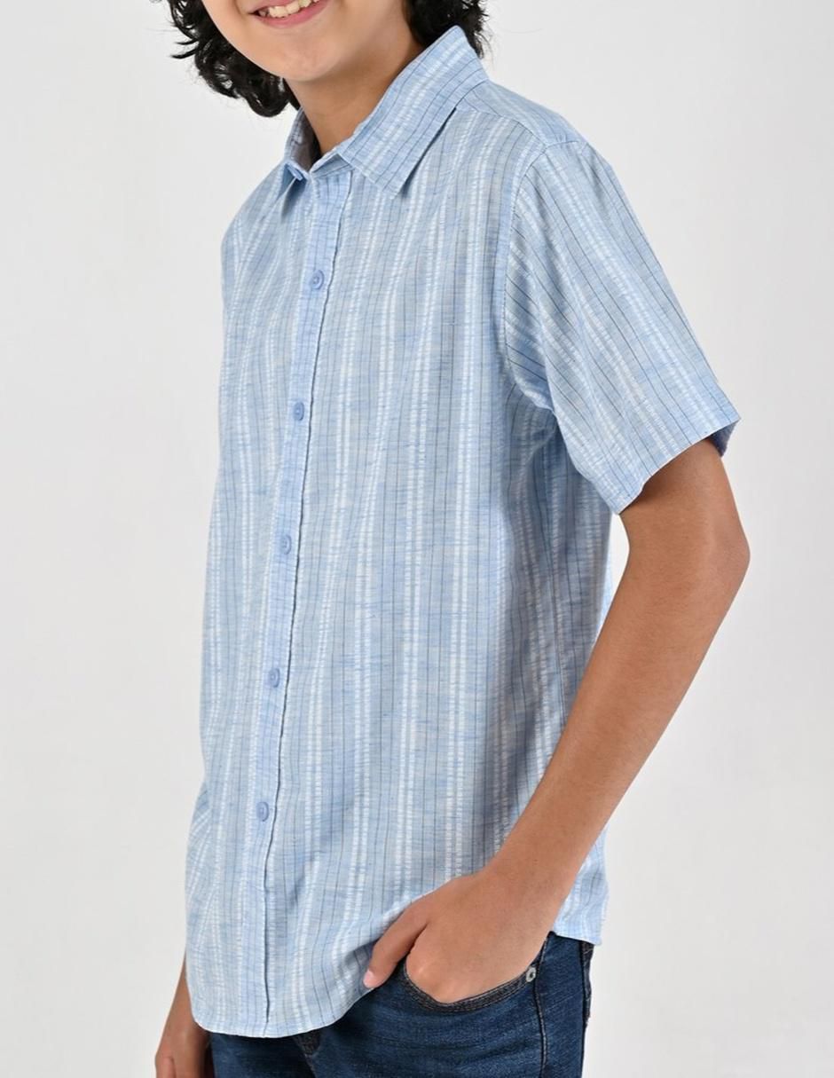 Camisa casual manga corta para niño
