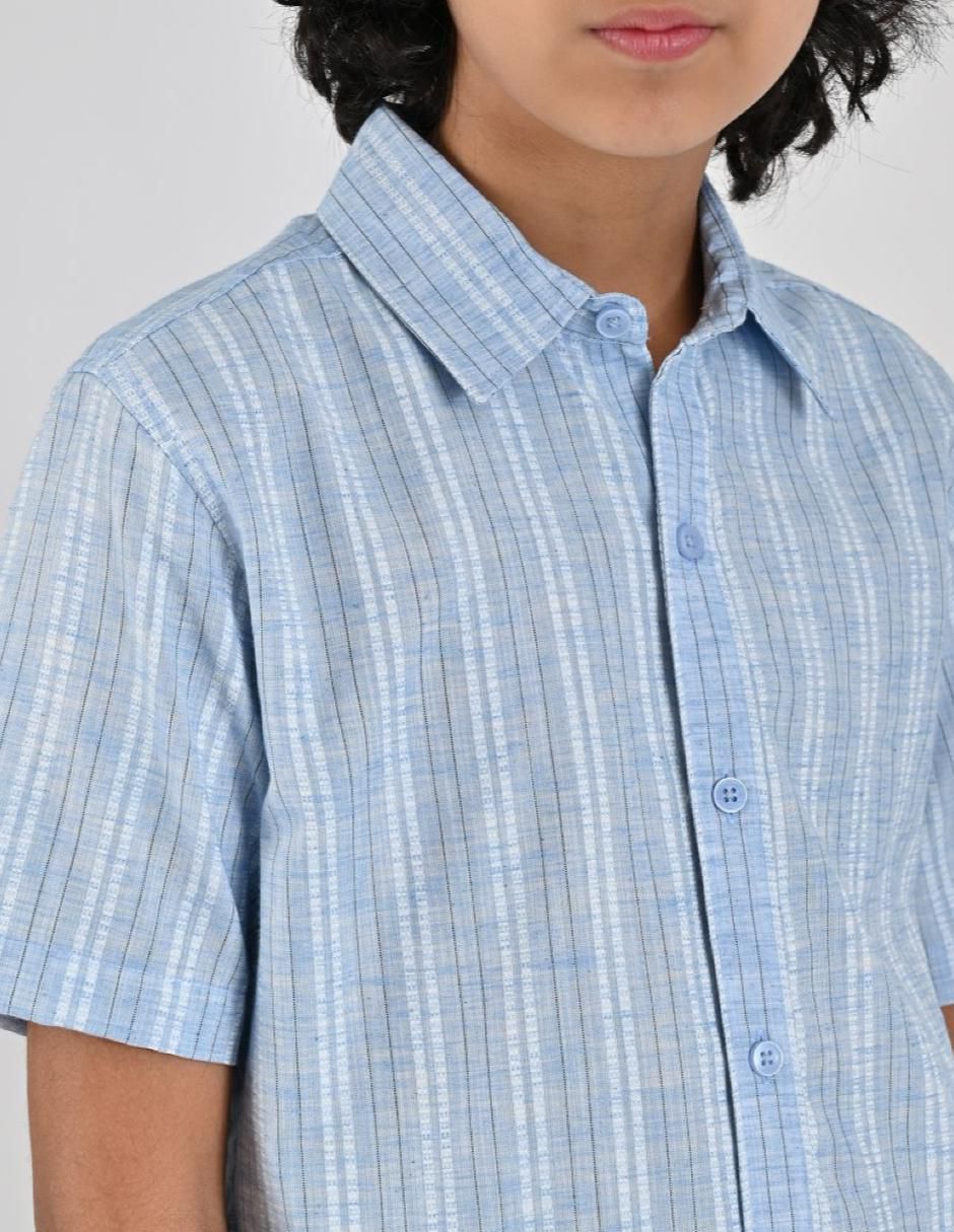Camisa casual manga corta para niño
