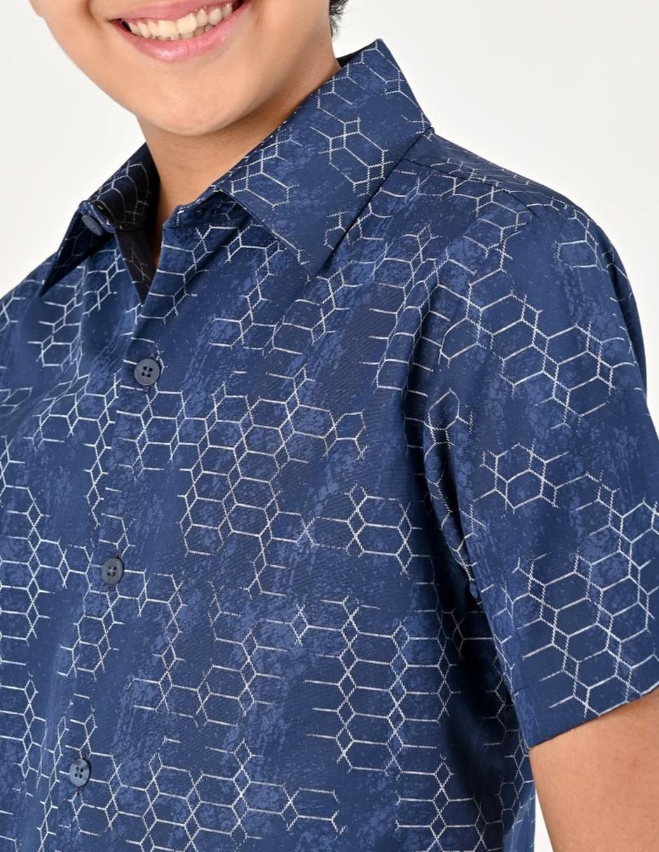 Camisa casual de algodón manga corta para niño 3