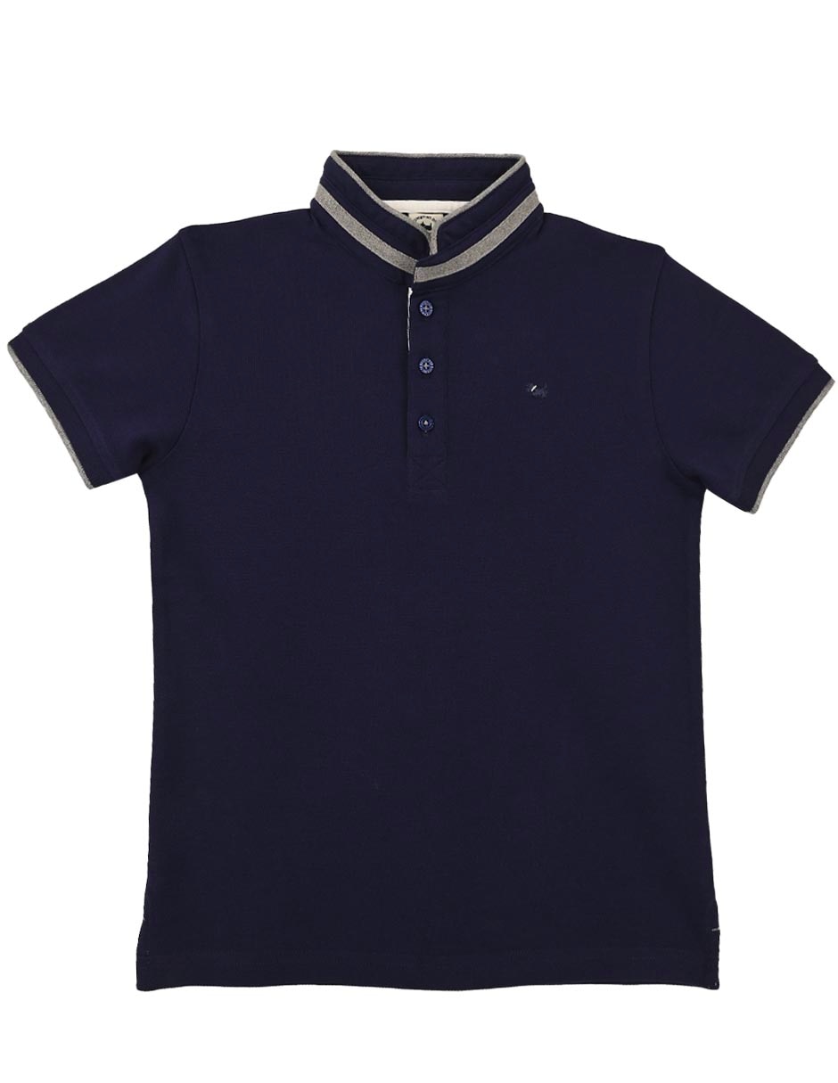 Playera tipo polo de algodón para niño Playera tipo polo de algodón para niño