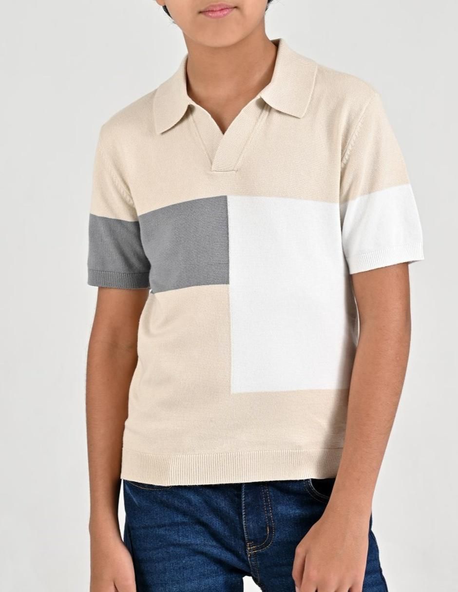 Playera tipo polo de para niño Playera tipo polo de para niño