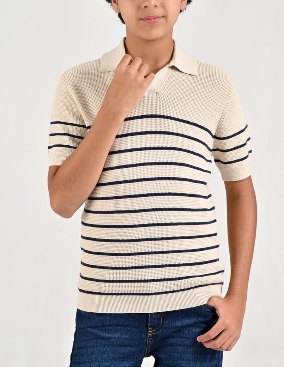 Playera tipo polo de para niño 1