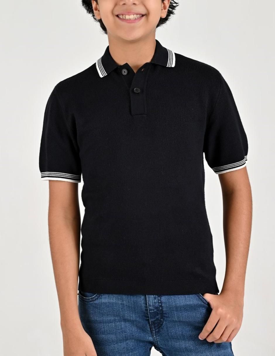 Playera tipo polo de para niño Playera tipo polo de para niño