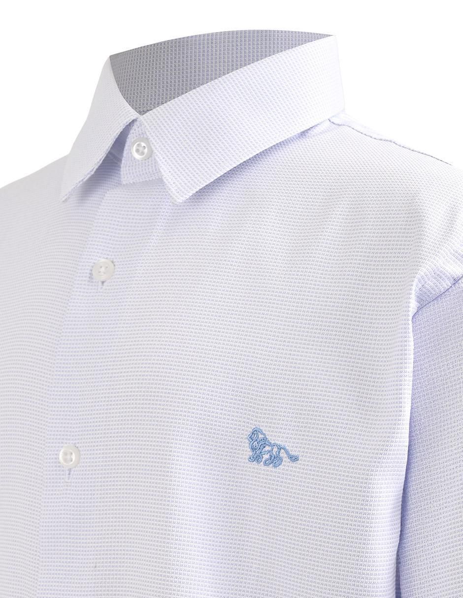 Camisa de vestir de algodón manga larga para niño
