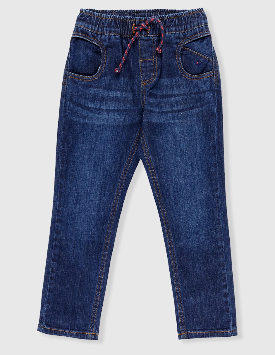 Jeans straight Ferrioni Fioravanti lavado stone wash para niño
