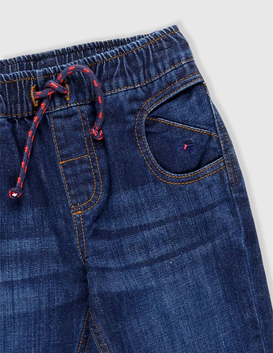 Jeans straight Ferrioni Fioravanti lavado stone wash para niño