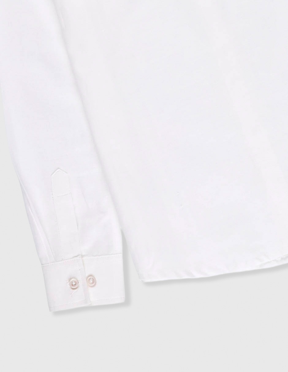 Camisa de vestir ÁBITO de algodón manga larga para niño
