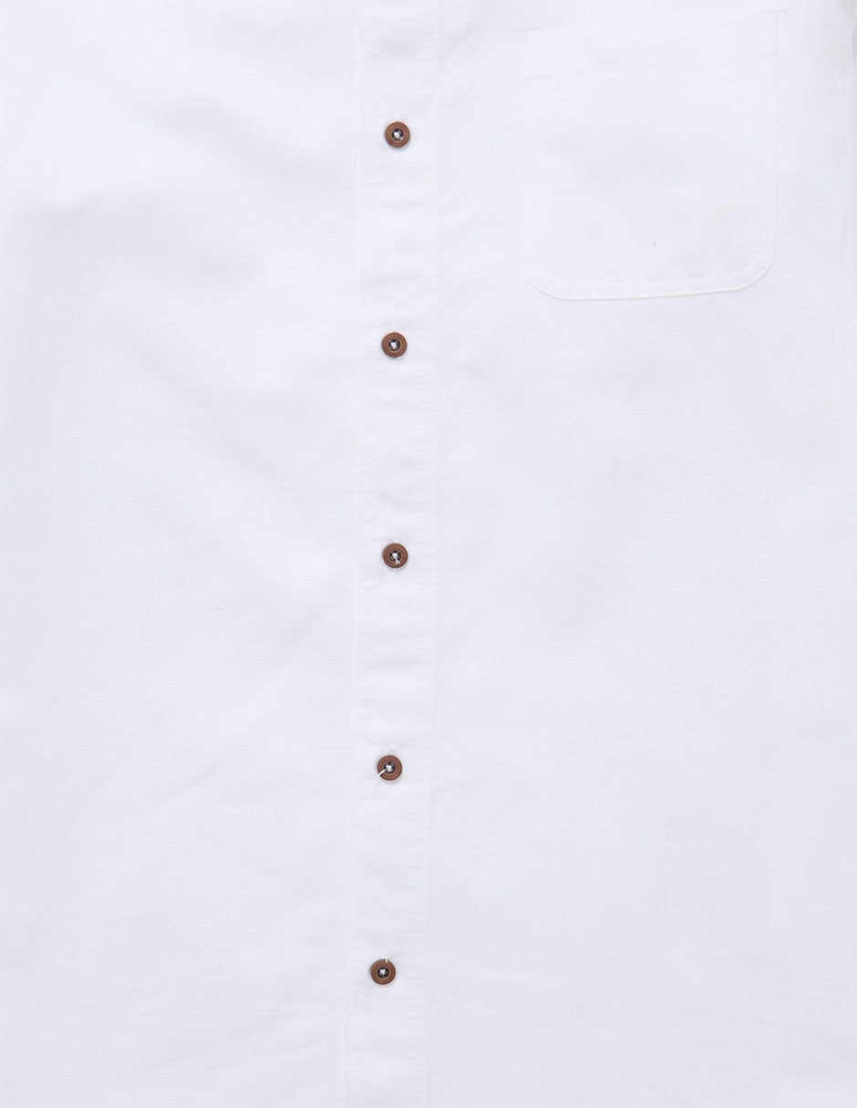 Camisa formal costavana de algodón y lino manga larga infantil niño