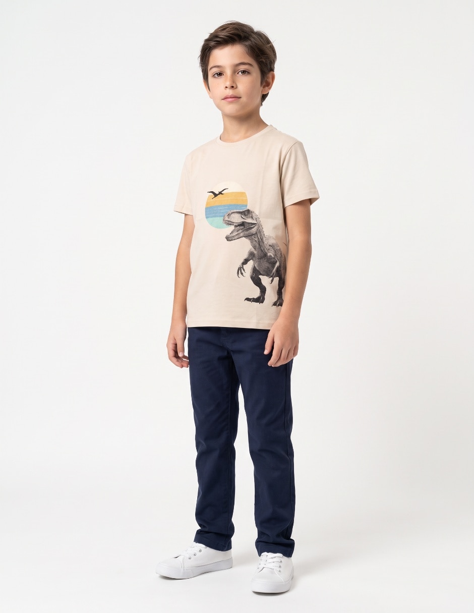 Playera manga corta para niño