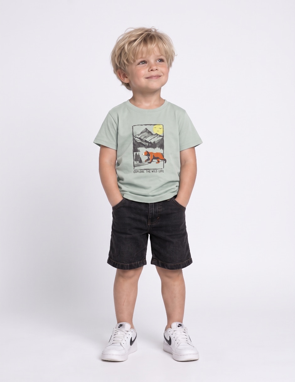 Playera manga corta para niño 1