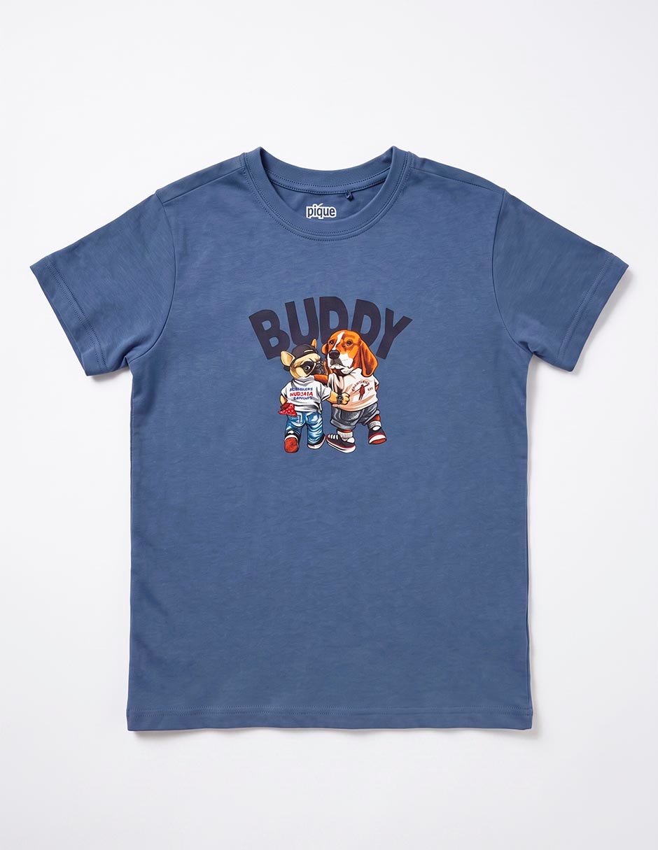 Playera piquenique manga corta para niño