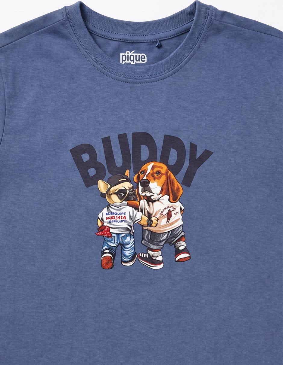 Playera piquenique manga corta para niño