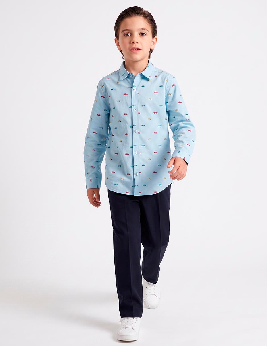 Camisa casual manga larga para niño Camisa casual manga larga para niño